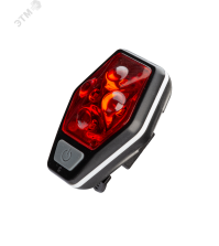 Фонарь велосипедный Космос задний KOC401B 4RED, держатель-крепление, зажим на корпусе