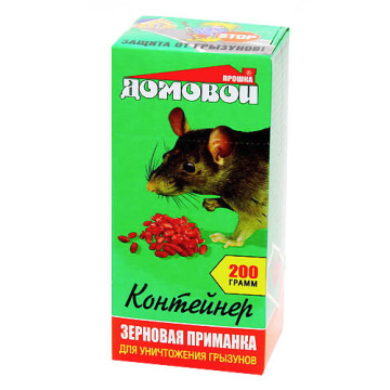 Зерновая приманка Домовой прошка 200гр от мышей и крыс(кор)
