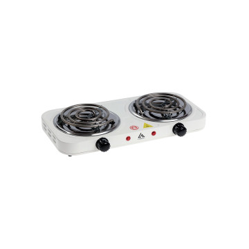 Электроплита Luazon LHP-003, 2 конфорки, 2000 Вт белая 1740901