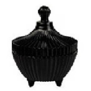 Сахарница стекло 150 мл 14*10 см черная 425-51