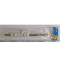 Крючки для полотенец на планке, передвиж 6шт, 8086, (044440)
