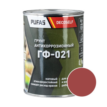 Грунт ГФ-021 красно-коричневая Decoself (1,9кг)ПУФАС