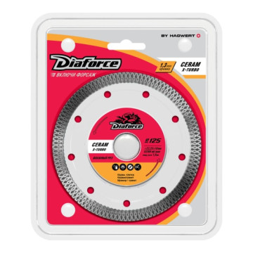 Диск алмазный DIAFORCE CERAM 125*22,33*10*1,3мм 1шт