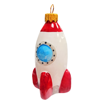 Игрушка елочная 'Космическая ракета', в подарочной упаковке h-10 см