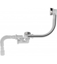 Сифон для ванны Aquant V312-5-MR 40х40/50 регулируемый с переливом полуавтоматом