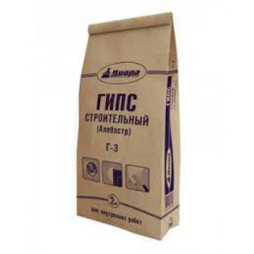 Гипс строительный (алебастр) Г-5 2кг