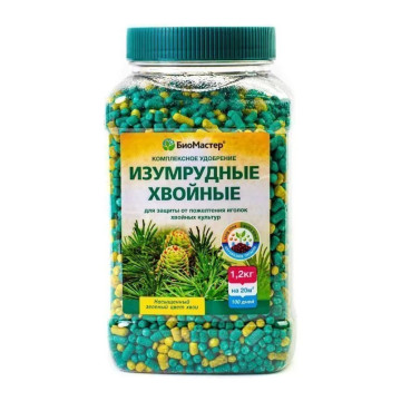 БиоМастер Изумрудные хвойные, комплексное минеральное удобрение (1,2кг)