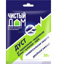 Дуст 50гр Чистый дом от тараканов, муравьев, блох 02-452 Дезар