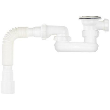 Сифон для душевого поддона Aquant V645-40-MR 11/2х40 гофра 40/50