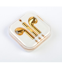 Наушники LuazON RX-13, вкладыши, микрофон, золотистые 2519427