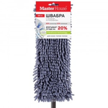 Швабра 13*43см не телеск. 120см, MasterHouse