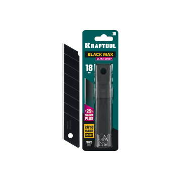Лезвие сегментное 18мм KRAFTOOL black max, 10шт